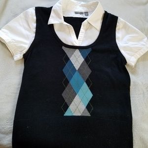 Cute layered look top